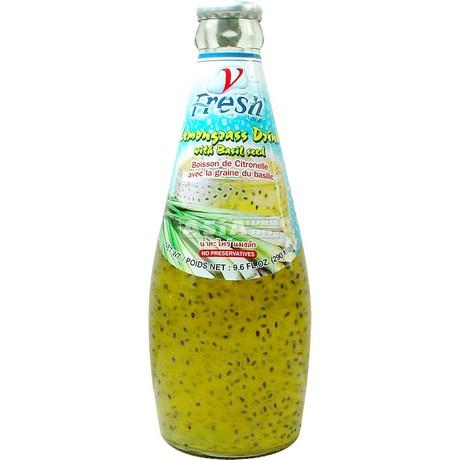 V-FRESH Lemongrass Drink with Basil Seed 290ml | V-Fresh 罗勒籽柠檬汁 290ml