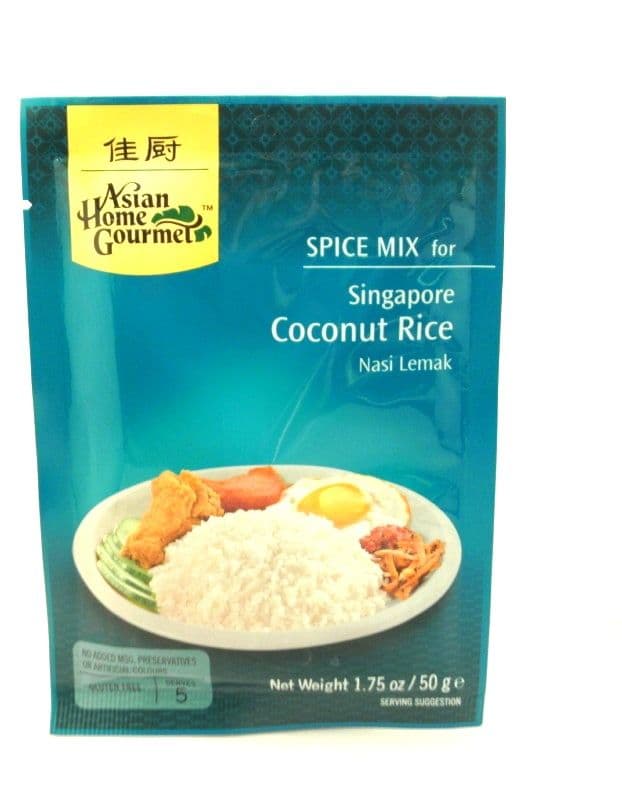  AHG Singapore Coconut Rice Nasi Lemal 50g | AHG 新加坡椰子饭 50g  test2