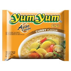 YUM YUM 咖喱口味方便面 60G丨YUM YUM Instant Noodles Curry 60G