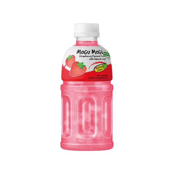 MOGU 草莓饮料 320ML | MOGU Strawberry Drink with Nata de Coco 320 ML