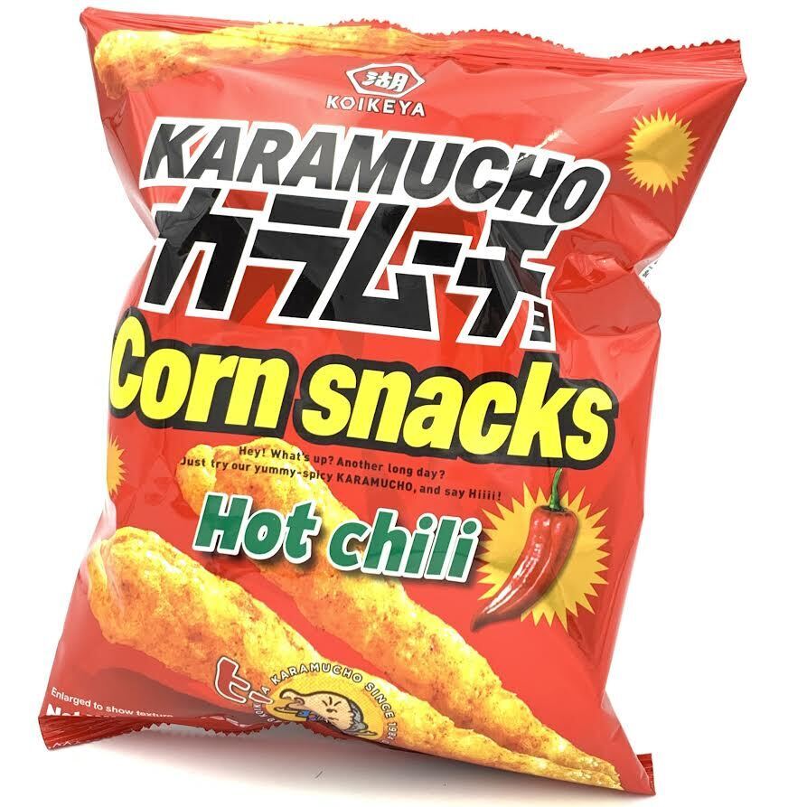 Koikeya 玉米零食 辣味 65g | Koikeya Karamucho Corn Snacks Hot Chili Flavor 65g