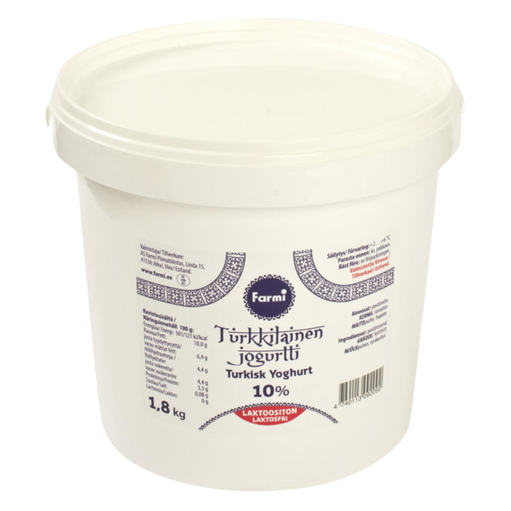 Turkish Yogurt 10% LF 5kg |  土耳其酸奶 无乳糖 10% 5kg