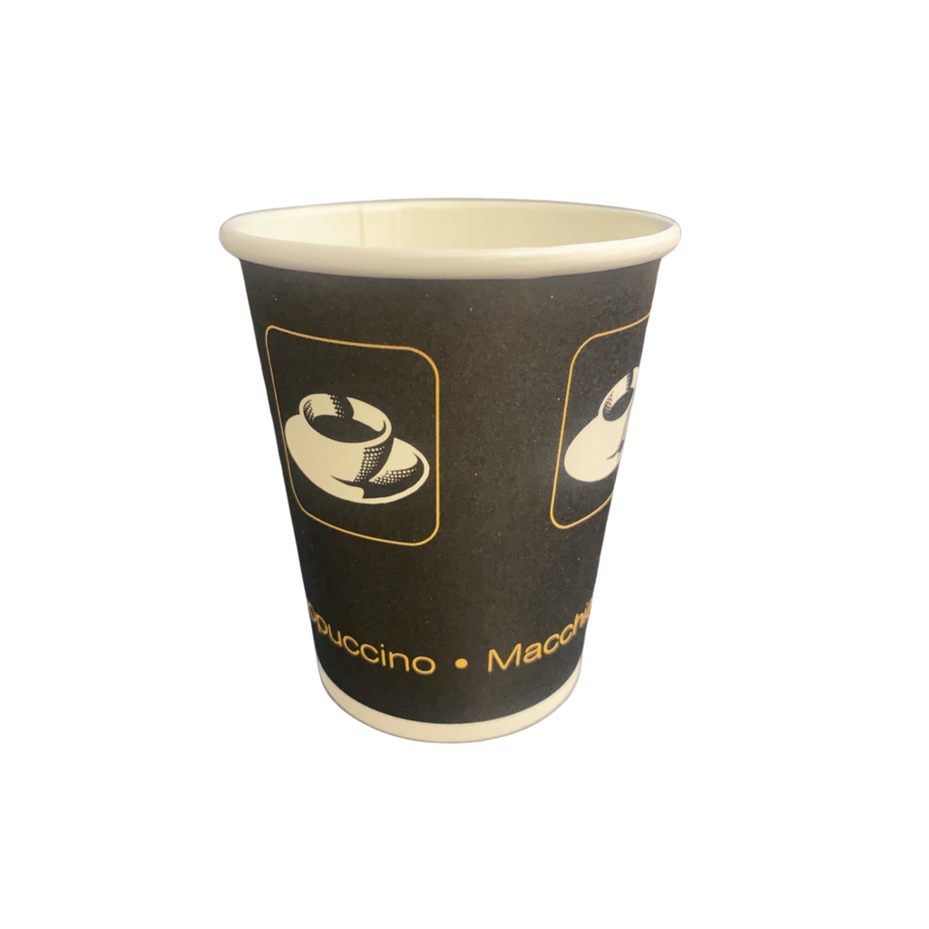 黑色纸杯 小咖啡杯 200ml (50个/条) | Small Black Paper Cup 200ml (50pcs/unit) 