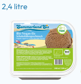 SOMMERLAND Chocolate Ice Cream (Gluten&Lactose free) 2.4L*2/CTN | 德国 巧克力味 冰淇淋 (无乳糖&无麸质)2.4L*2/箱