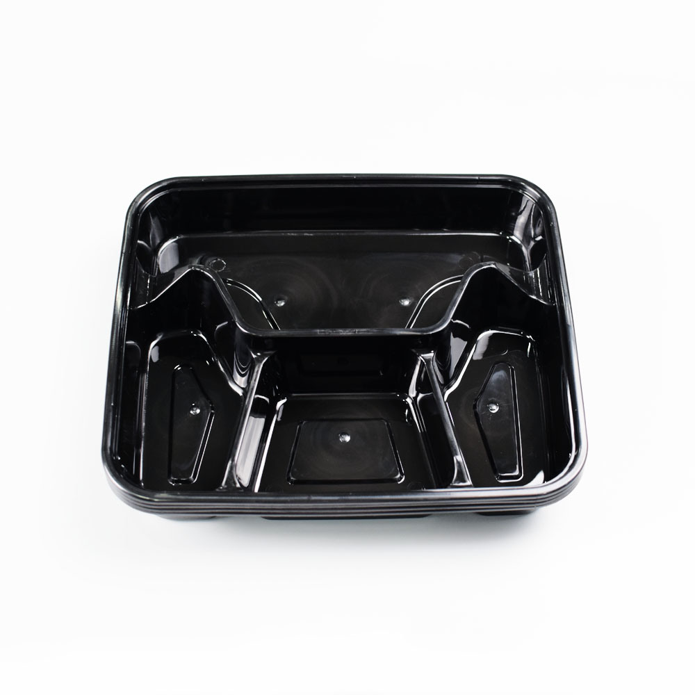 T41000 nic Bento Lid and Bottom 4 parts 1000ml 150 set/boxes | T41000 便当盒 四格 1000ml 150套/箱