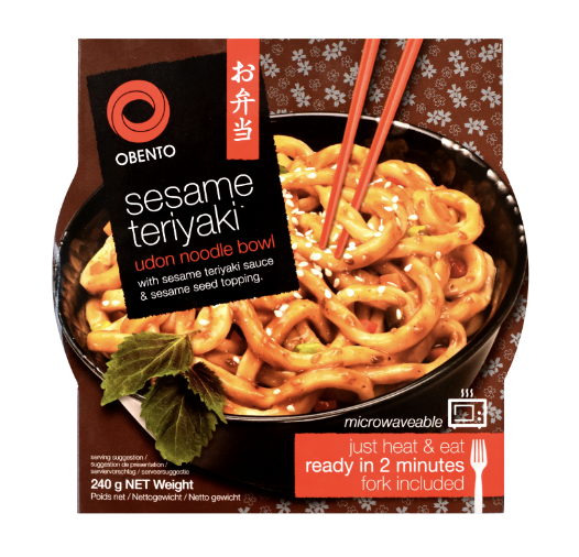 OBENTO 速食乌冬面 照烧芝麻味 碗装 240g |  OBENTO Udon Noodle Sesame Teriyaki Flav. Bowl 240g