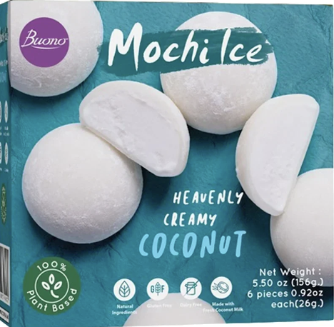 BUONO 麻薯冰淇淋 椰子味 156g | BUONO Mochi Ice Dessert Coconut Flav. 156g