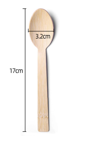 一次性餐具 竹勺 17cm 10支装  | Disposable Tableware Bamboo Spoon 17cm 10pcs