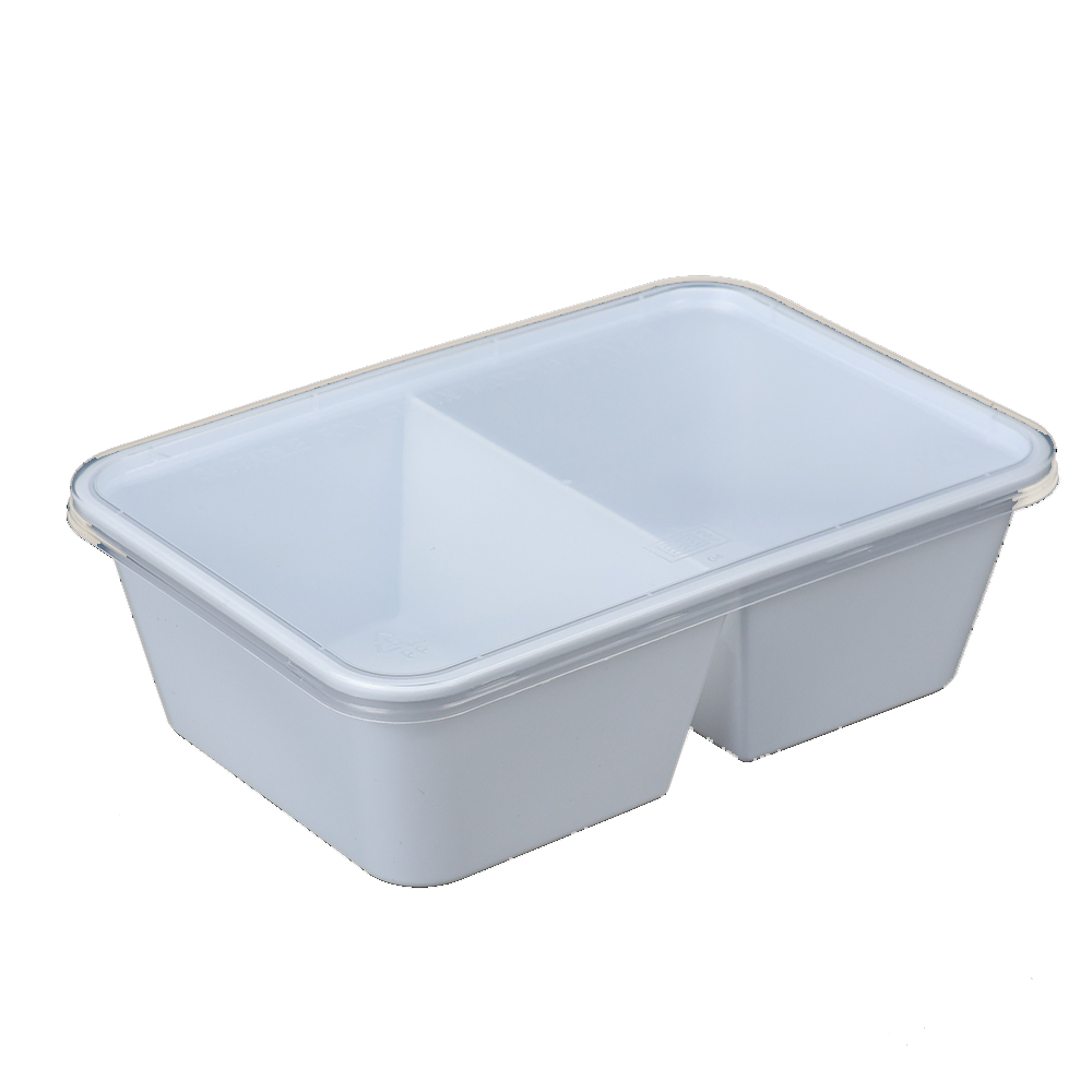 GC C750 中餐两格外卖盒 底 500 个/ 箱 | GC C750 Bottle 2 parts 500Pcs/CTN