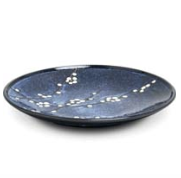 JP Hana Blue Plate 22.5cm | 日本 蓝色盘子 22.5cm