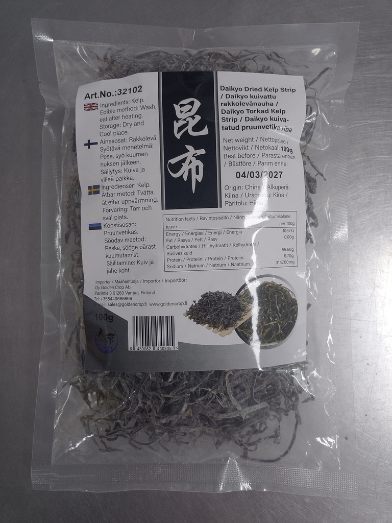 大京 昆布(海带丝) 100g | Daikyo Dried Kelp Strip 100g 