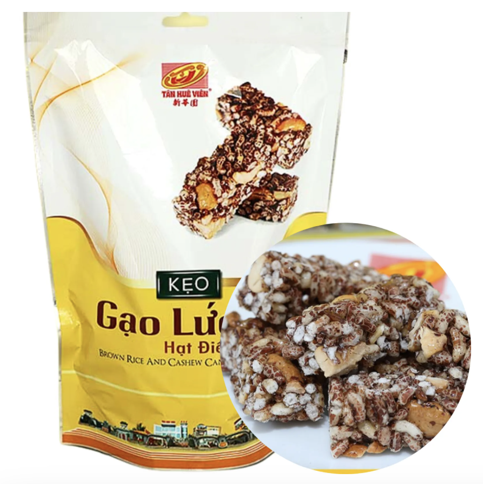 TAN HUE VIEN Brown Rice Cashew Nut Candy 250g | TAN HUE VIEN 糙米腰果糖 250g