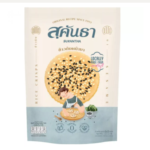 SUKANTHA 米饼 芝麻味 60g | SUKANTHA Rice Cracker Sesame Flavor 60g
