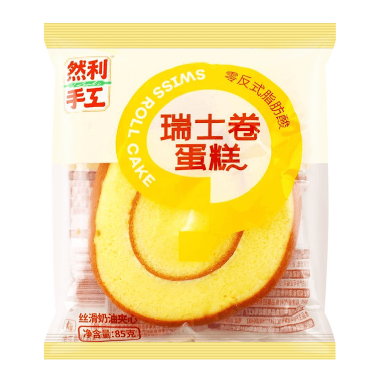 RANLI Swiss Roll Cake 85g | 然利 瑞士卷 85g