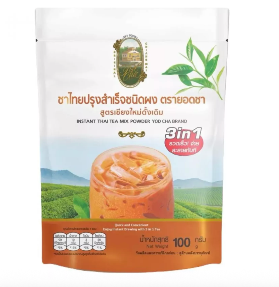 YOD CHA 3in1 Thai Tea Mix Powder 500g | YOD CHA 三合一泰式奶茶粉 500g