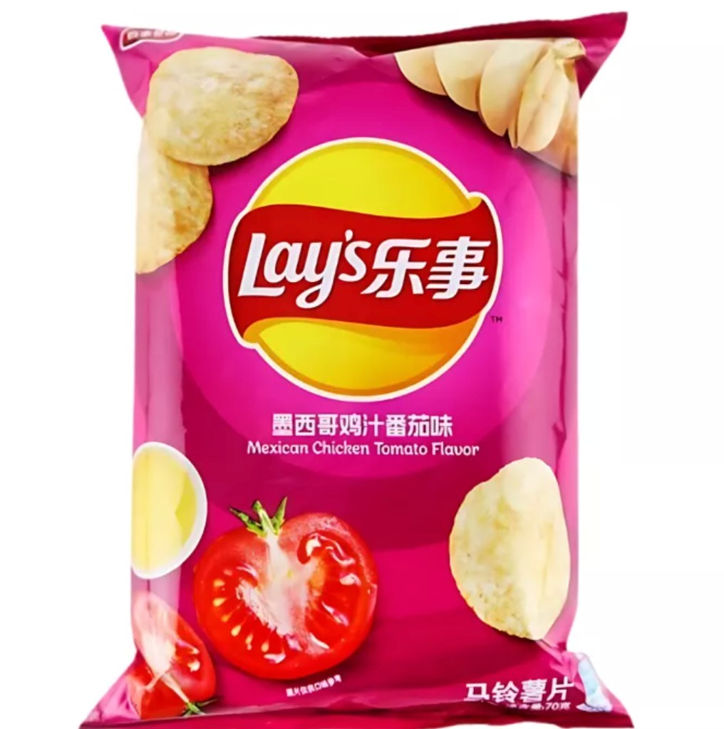 LAY'S Potato Chips Mexican Chicken Tomato Flavor 40g | 乐事 薯片 墨西哥鸡汁番茄味 40g