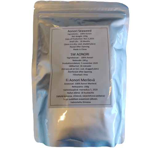 AO-NORI Green Laver for Decorating 200g | 青海苔碎 200g