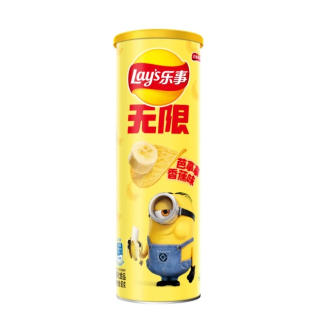 LAY'S Minions Potato Chips Refeshing Banana Flavor 90g | 乐事 薯片 香蕉味 90g