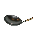 15" Deep Iron Wok with Single Handle | 15 寸 单柄深锅