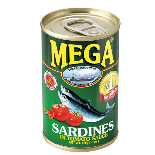 [41452] MEGA Sardines In Tomato Sauce (GREEN) 425g | MEGA  番茄沙丁鱼 425g
