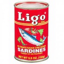 LIGO Sardines In Tomato Sauce Chili 155g | LIGO 番茄沙丁鱼罐头 辣 155g