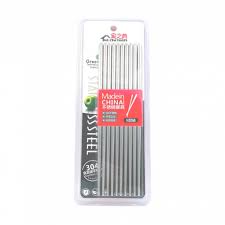 [92875]  JIA ZHI DIAN (304) Stainless Steel Chopsticks 5Pairs/PKT | 家之典 不锈钢筷 5双装