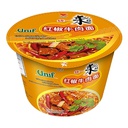 Unif Bowl Instant Noodles-Artificial Spicy Beef Flavor 110g | 统一 红椒牛肉碗面 110g