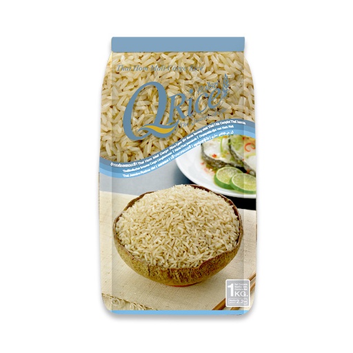 [30908] Q rice 泰国糙米 1kg | Q RICE Thai Hom Mali Cargo Rice (Indigo) 1kg