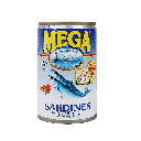 MEGA Sardines In Natural Oil 155g | 沙丁鱼罐头 油 155g