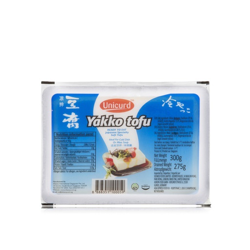 [10236] Unicurd T04 盒装凉拌豆腐 300g | Unicurd T04 Yakko Tofu 300g