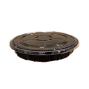 [70406] HP-63 Party Sushi Box (Black) | HP-63 寿司圆形外卖盒(黑色) / 个