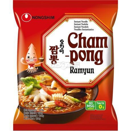 [30547] NongShim Instant noodles Seafood(Cham Pong Ramen) 124g | 农心 海鲜汤面 124g