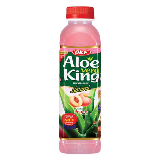 [60306] OKF Aloe Vera Drink Peach 500ml | OKF 桃子饮料 500ml
