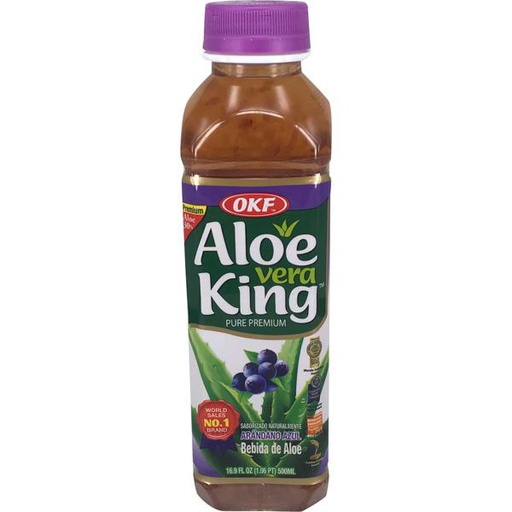 [60299] OKF Aloe Vera Drink Blueberry 500ml | OKF 蓝莓饮料 500ml