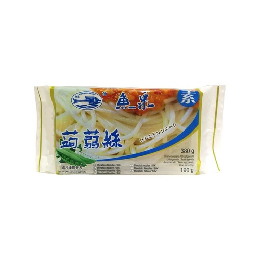 [30695] 鱼泉 白泷(蒟蒻)面丝 380g | Fish Well Shirataki Noodles Silk 380g