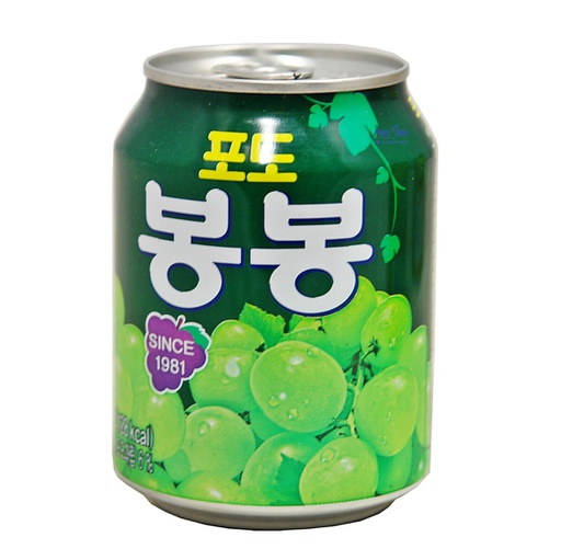 [60221] HAITAI Korean Canned Grape Nectar (Grape bonbon) 238ml | 韩国葡萄饮料 238ml