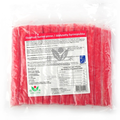 [80905] Daikyo MSC Surimi Sticks 18cm 1kg | 大京 MSC 蟹肉棒 (蟹柳) 1kg