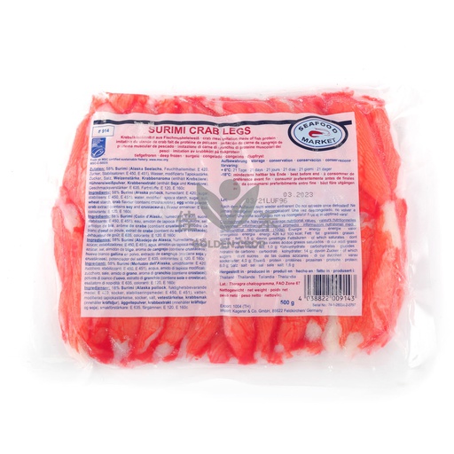 [80904] MSC 寿司 鳕蟹腿肉棒(专用) 500g | Msc Surimi Crab Legs 500g