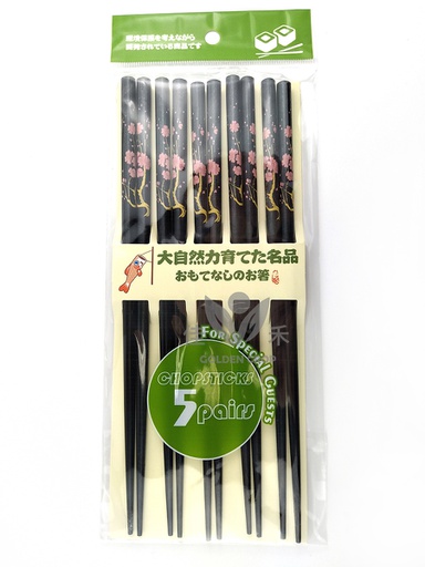 [70298] 黑色梅花漆筷 | Japanese Chopsticks Black