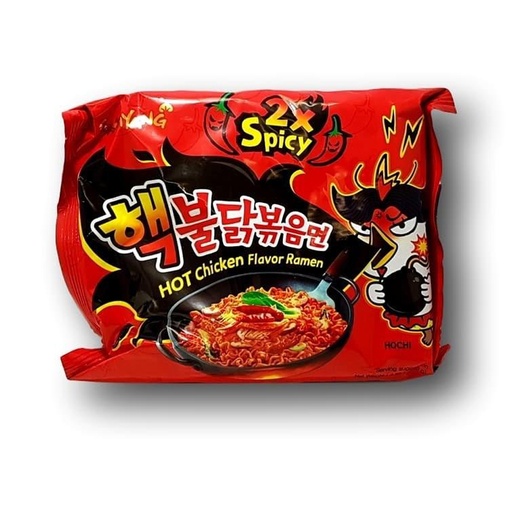 [30476] KR Samyang Hot Chicken Flavor Ramen 2X Spicy 140g | 韩国三养 辣鸡面 (超辣) 140g