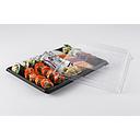 [70495] HP-13 PLUS PACK ­BLACK Sushi Box ( Square) (with lids&cover) 120 SETS / CTN | HP-13 寿司方形外卖盒(黑色)(有盒有盖) 120套 / 箱