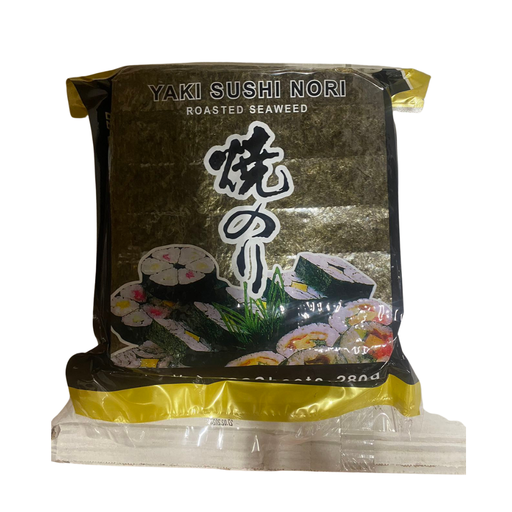 [41329] Roasted Seaweed Half Cut 200Pcs/280g | 中国寿司紫菜B+ 半切 (200张/280g / 包)