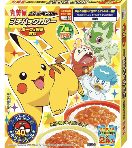 [20770] 丸美屋 宝可梦速食咖喱 猪肉蔬菜味 120g | JP MARUMIYA Pokemon Instant Curry Pork & Vegetable Flav. 120g