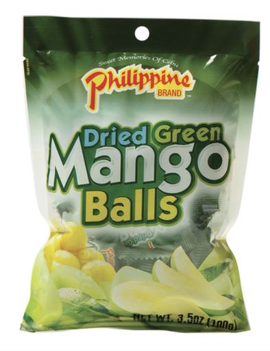 [60700] PHILIPPINE BRAND Dried Green Mango Ball 100g | 菲律宾品牌 青芒果干球 100g