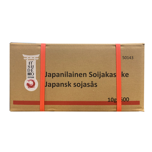 [50143] Itsudemo Sushi Bar Takeaway Soy Sauce 10g*600 / Ctn | Itsudemo Sushi Bar 专用外卖酱油 10g*600包/箱