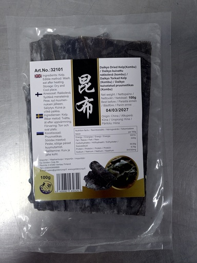 [32101] 大京 昆布(海带片) 100g | Daikyo Dried Kelp(Kombu) 100g 