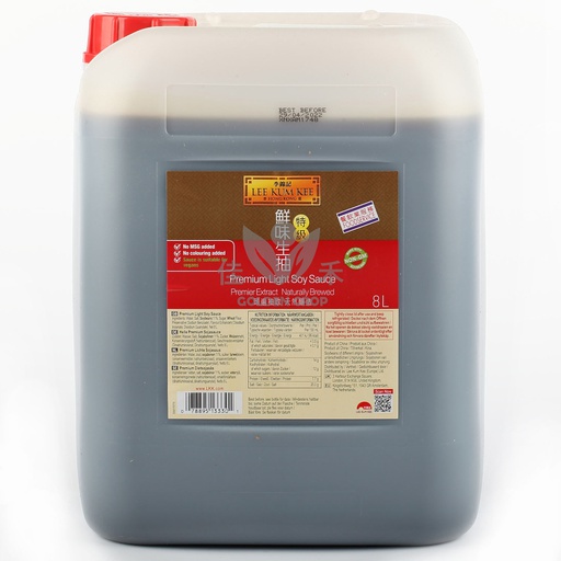 [40390] LKK Premium light soy sauce 8L | 李锦记 生抽王 8L