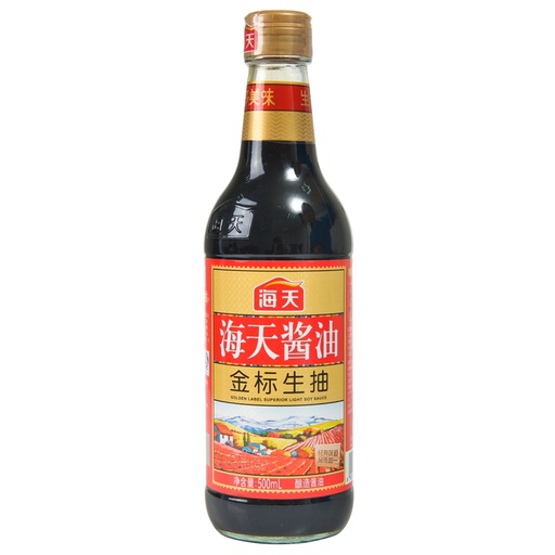 [40309] 海天 金标生抽王 500ml | HT Goldenlabel Superior Light Soy Sauce 500ml
