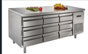 Commercial Nine-drawer Refrigerated Workbench (GNC700D9) | 商用9抽屉冷藏操作台/台
