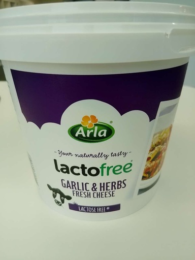 [10733] Arla Garlic& Herbs FRESH CHEESE Lactose free 1.5KG | Arla 无乳糖 蒜香新鲜芝士 1.5KG 
